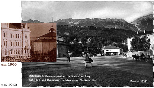 riesenrundgem&auml;lde als holzrotunde und in den 60ern